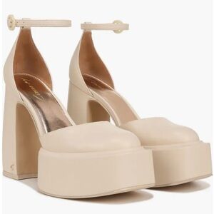 Circus by Sam Edelman Cream Bailey Platform Shoes